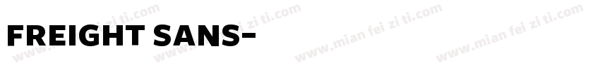 freight sans字体转换